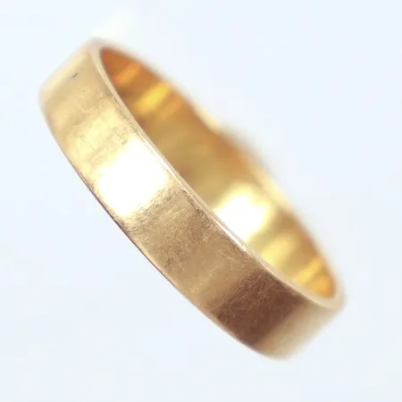 Ring, slät  Ø20¼, 18k   Vikt: 4,8 g