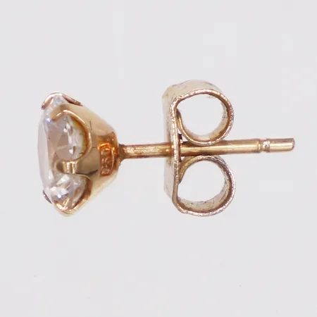 Ett udda örhänge, vit sten, Ø6,5mm, 18K Vikt: 0,6 g