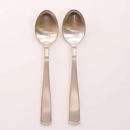 2 Kaffeskedar, 12cm, 830/1000 Silver 33,9g.
