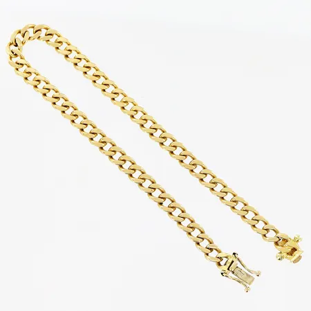 Armband Pansar, 19,5cm, bredd 4,5mm, Balestra, 18K. Vikt: 17 g