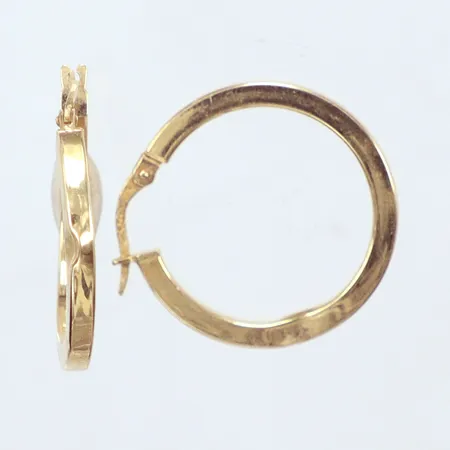 Ett par örhängen defekta, Ø26mm, 14k