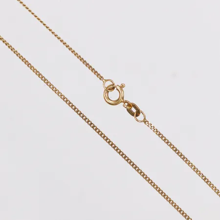 Kedja, Pansar, längd 38,5cm, bredd 1,2mm, 14K Vikt: 1,9 g