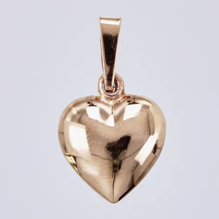 Hänge hjärta, längd: ca 1,7cm, bredd: ca 10mm, 18K Vikt: 0,4 g