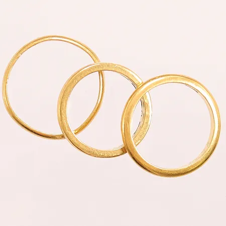 3 Ringar, gravyr, 23K 20,7g.