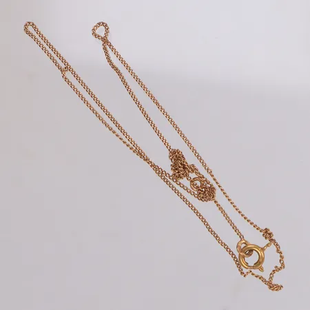 Kedja, pansar, defekt, 18K Vikt: 1,4 g