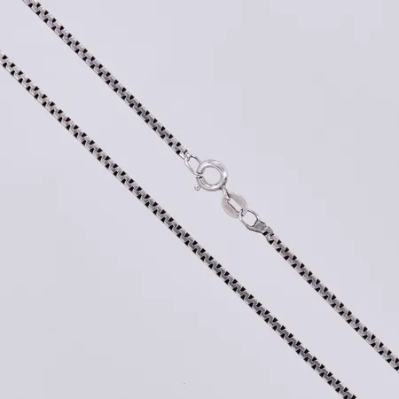 Kedja, längd: ca 42,5cm, bredd: ca 2mm, 835/1000, silver Vikt: 4,3 g