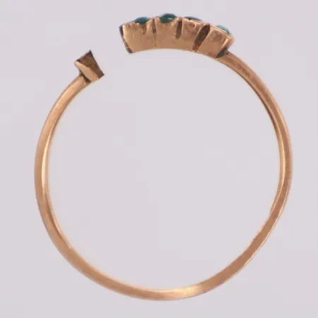 Ring, trasig, 14K  Vikt: 0,5 g