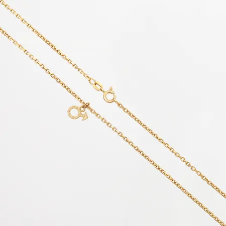 Kedja Ankar med hänge manssymbol, 54cm, bredd: 2mm, hänge: 6x10mm, 18K Vikt: 8,2 g