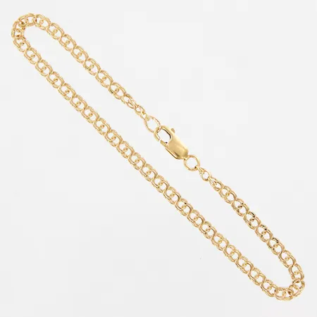 Armband Bismarck, ca 20,5cm, bredd ca 3,5mm, 18K Vikt: 4,2 g