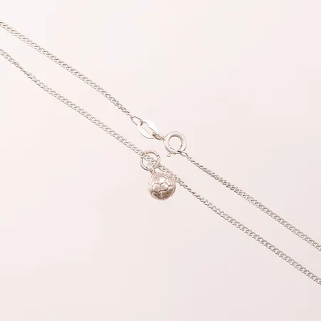 Kedja med hänge, 37cm, 925/1000 Silver 4,8g.