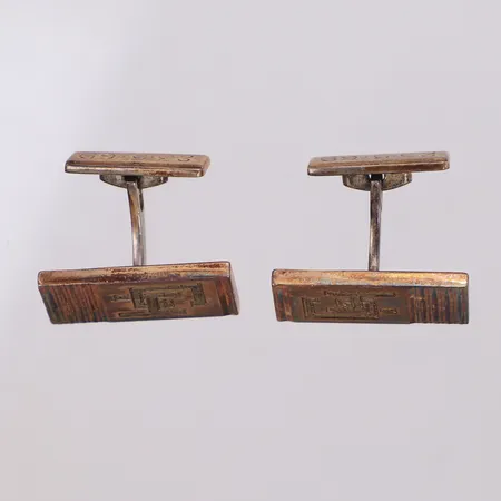 Manschettknappar, 24x10mm, gravyr, 830/1000 silver Vikt: 17,2 g