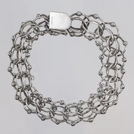 Armband 19cm bredd 15mm silver 925/1000 Vikt: 24,7 g