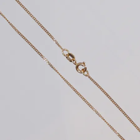Kedja Pansar 38cm bredd 1mm, GFAB 18K Vikt: 2,4 g