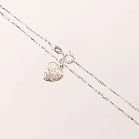 Kedja med hänge, 41cm, 925/1000 Silver 2,6g.