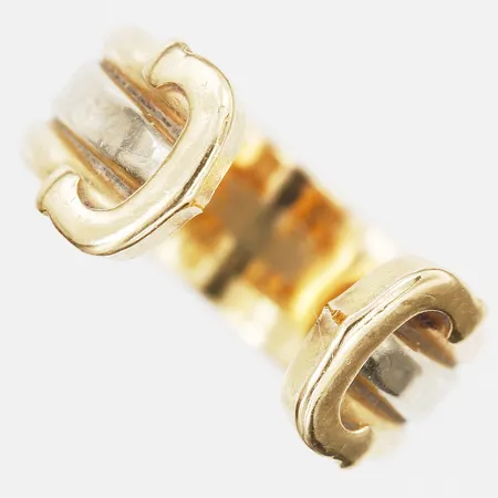 Ring Cartier, C de Cartier, serie-nr: AF8765, märkt CARTIER 1997, stl: 19¾, bredd: 8-10mm, certifikat samt kvitto inköpt från Paris 2003, bruksslitage, 18K guld.  Vikt: 8,8 g