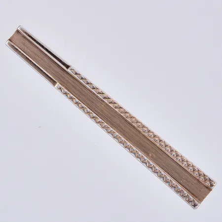 Slipshållare, längd: ca 4,3cm, bredd: ca 4-6mm, delvis förgylld, 830/1000 silver  Vikt: 4,4 g