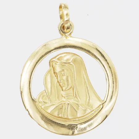 Hänge, Jungfru Maria, höjd 38mm, bredd 24mm, 18K guld Vikt: 3,1 g