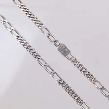 Kedja, Figaro, längd 71cm, bredd 4,8mm, Mexico, 925/1000 silver Vikt: 37,6 g