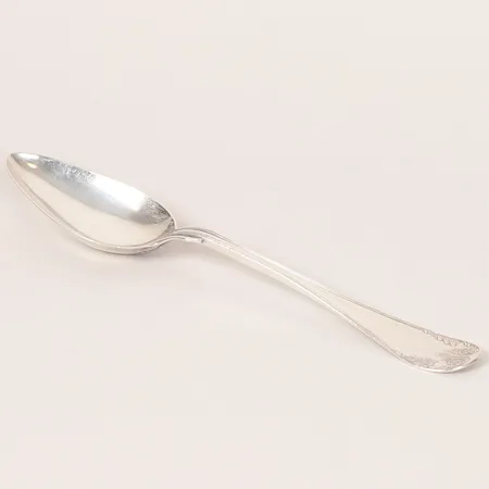 Matsked, modell Gammal Fransk, J Selling, år 1848, längd: 221 mm, monogramgravyr, silver. Vikt: 55,3 g