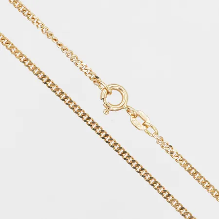 Kedja Pansar, längd: 70cm, bredd: 2mm, 18K guld.  Vikt: 9,1 g