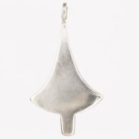 Hänge, höjd inkl. ögla: 45mm, bredd: 2-25mm, Anna-Stina Åberg Nyköping år 1990, 925/1000 silver.  Vikt: 4,7 g