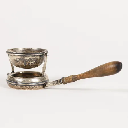 Tesil med trähandtag, längd 16cm, bredd 5-55mm, höjd 4,5cm, Silver, bruttovikt: 42,0g 