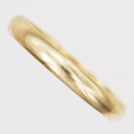 Ring, slät, stl: 16¾, gravyr, 18K guld Vikt: 2 g