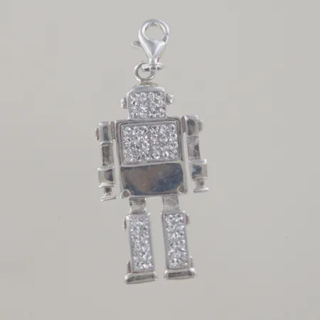 Hänge med stenar , längd 4 cm, bredd 1,5 cm, silver 925/1000 Vikt: 4,1 g