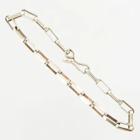 Armband, Anders Högberg, stämplat AH, ca 21,5cm, bredd ca 5mm, 925/1000 Silver.  Vikt: 11,3 g