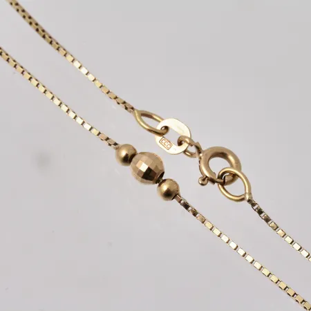 Armband i 18K guld, 19cm, Venezia, bredd 0,67-3,8mm, tillverkad av Guld Carlsén, vikt 1,7g.