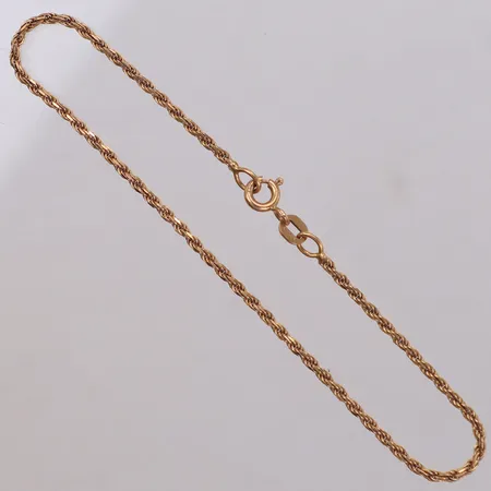 Armband, cordell, 18,5cm, bredd: 1,6mm, Balestra, 18K Vikt: 2,5 g
