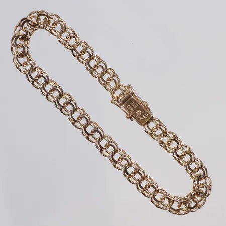 Armband Bismarck 17cm bredd 5mm, Stockholm 1948, 18K Vikt: 9,2 g