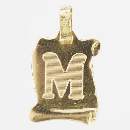 Hänge, M, höjd 17 mm, bredd 14 mm, 18K gram Vikt: 1,5 g