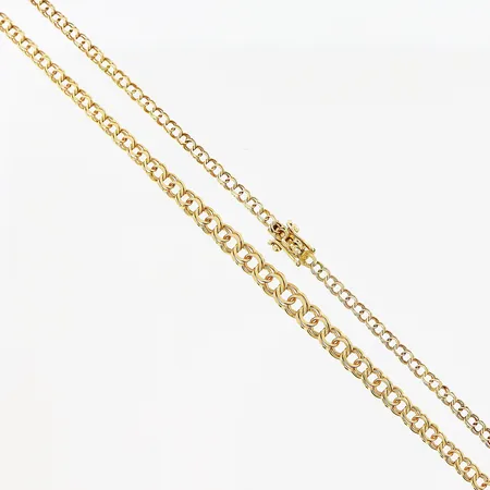 Collier Bismarck, 50,5cm, doserad bredd 3-5mm, slitage, 18K Vikt: 9,7 g