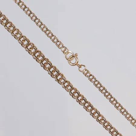Collier doserad Bismarck 43cm bredd 3-5,mm 18K Vikt: 9,7 g