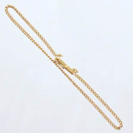 Armband, Pansar, kistlås, längd 18,5cm, bredd 1,9mm, något ojämnt lås, 18k Vikt: 2,5 g