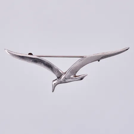 Brosch fågel, längd: ca 2,5cm, bredd: ca 65mm, 925/1000, silver Vikt: 5,7 g