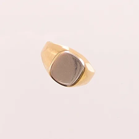Klackring, Ø18¼, bredd:12mm, vit/gulguld, 18K 4,5g.