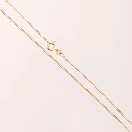 Kedja, 48cm, bredd:1mm, 18K 3,5g.