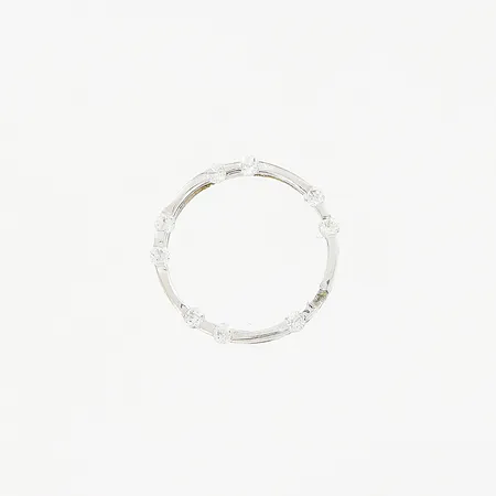 Hänge, stenar, Ø14,5mm, 1 sten saknas, vitguld, 18K. Vikt: 1 g