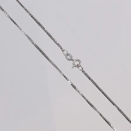 Kedja Venezia i vitguld 40cm bredd 1mm, Balestra 18K Vikt: 4,9 g