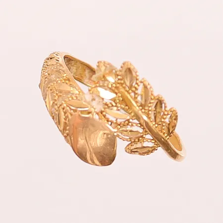Ring, skev, 21K 2,6g.