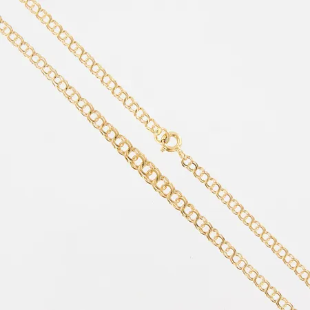 Collier Bismarck, ca 42cm, doserat 3-4mm, 18K Vikt: 5,1 g