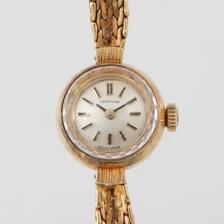 Damur Certina, fungerar ej, 18k i ur och band, totalvikt 20.6 gram.
