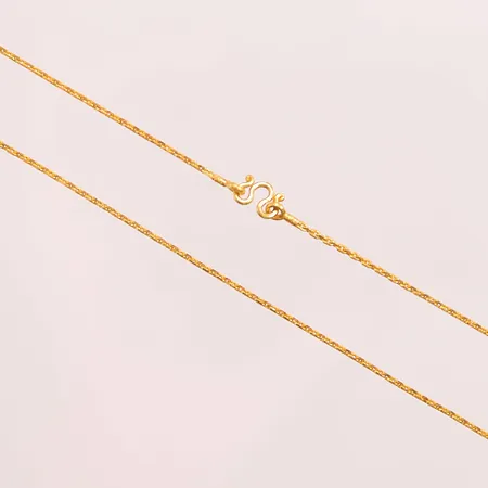 Kedja, 34cm, bredd:1mm, 23K 3,8g.