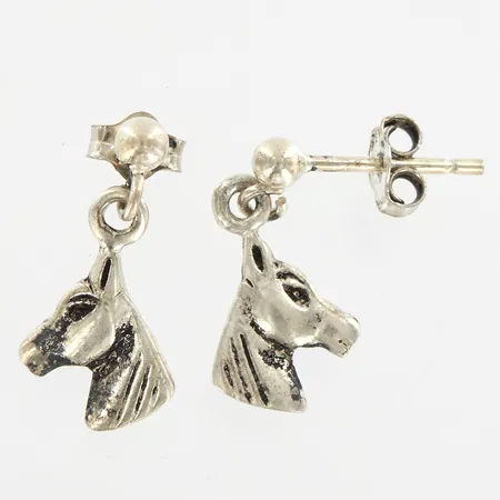 Ett par örhängen, hästar, ca 17mm, 925/1000 silver Vikt: 1,5 g