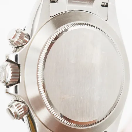 Herrur Rolex Oyster Perpetual Cosmograph Daytona, stål, automatisk, ref-nr:116500LN, serie-nr:50S9W302, boett-nr:2100, kaliber:4130, verk-nr:6U2045J0, länk-ref:U1N, Ø40mm, keramisk ring, 13 länkbitar monterade små repor, certifikat stämplat Saddik & Mohamed Attar Co Saudi Arabia 2021, box, manual, ytterkartong. 