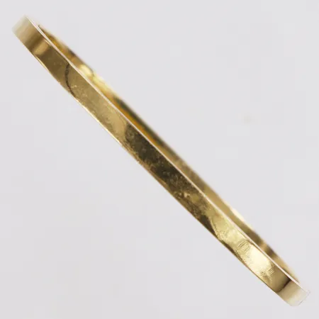 Armband, stelt, innermått ca60x50mm, bredd 3,5mm, öppningsbar, 18K Vikt: 9,5 g