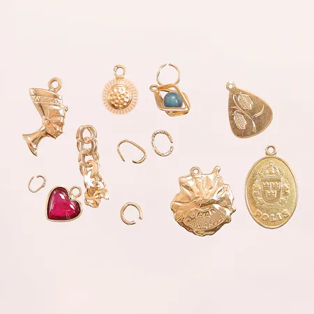 Diverse guld, defekt, 18K 8,8g.