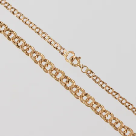 Collier Bismark, längd 46 cm, bredd 3.2-5.8 mm, 18k. Vikt: 12 g